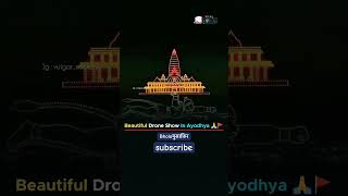 Beautiful Drone show at Ayodhya [upl. by Laidlaw]