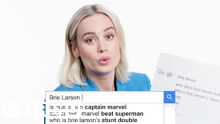 Brie Larson Answers the Webs Most Searched Questions  WIRED [upl. by Ammamaria]