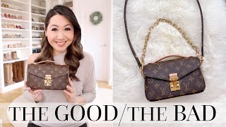 LOVE or HATE Louis Vuitton Pochette Metis East West Bag Review [upl. by Nnaassilem300]