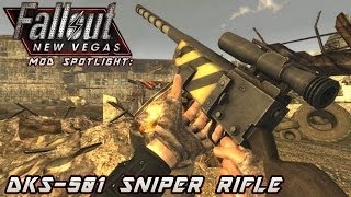 Mod Spotlight DKS501 Sniper Rifle Fallout New Vegas [upl. by Chet916]