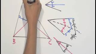 Demostración de la concurrencia de las bisectrices de un triángulo [upl. by Amej269]
