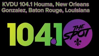 KVDU 1041 Houma New Orleans Louisiana moving to Gonzales Baton Rouge Louisiana 1041 The Spot [upl. by Dedie]