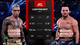 FULL FIGHT  Charles Oliveira Vs Michael Chandler UFC 309 [upl. by Harmony868]