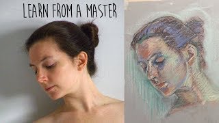 PASTEL TECHNIQUE for COLOURFUL figure and portrait drawing  Degas tutorial [upl. by Lielos380]