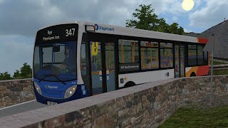 OMSI 2 Smarden  Stagecoach take exLondon Enviro200 onto Smardens Hills on Route 349 to Rye [upl. by Auerbach234]