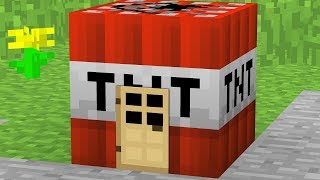 HOW TO LIVE INSIDE A TNT IN MINECRAFT [upl. by Onfre685]