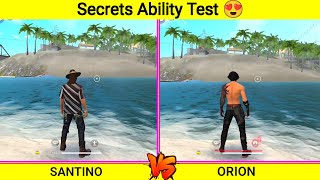 SANTINO VS ORION  SANTINO VS ORION CHARACTER ABILITY TEST FREE FIRE  GARENA FREE FIRE [upl. by Pirnot]