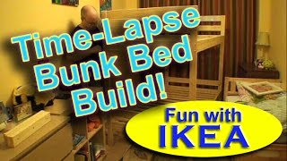 IKEA quotMydalquot Bunk Bed Assembly Build TimeLapse DIY [upl. by Brenton]