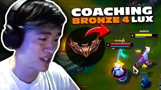 Coaching a BRONZE 4 Lux Mid  Pobelter Coaching [upl. by Rorke]