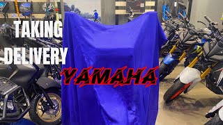 Taking Delivery By Yamaha New Bike [upl. by Pittman140]