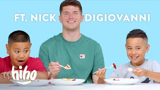 Kids Try Popular Foods From India And More ft Nick DiGiovanni  HiHo Kids [upl. by Mcilroy169]