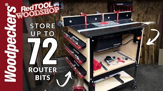 Never Run Out of Router Bit Storage Again l RedTOOL WOODSHOP [upl. by Arraeis775]