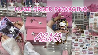 LETS PACK HEATHERS HUGE ORDER 💅🏻🌺🤍ASMR [upl. by Quince]