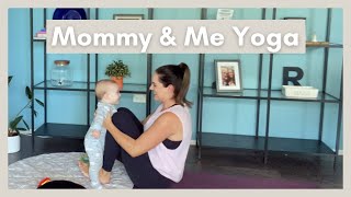 Mommy amp Me Yoga  Full Body Postnatal Yoga with Baby [upl. by Jamal]