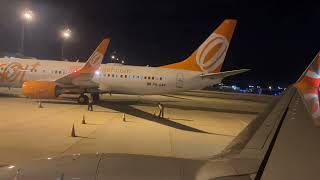 Decolagem noturna no Santos Dumont Rio de Janeiro SDUSBRJ no Boeing 737700 da Gol  PRGEJ [upl. by Rehpinnej]