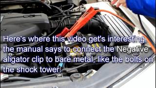 How to Safely Jump Start a Car owners manual instructions [upl. by Ateloj30]