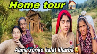 purkhauli Ghar ko home tour garanyo 🏠gau Ghar ko kam la halat kharba vayo 🥹 [upl. by Shayla]