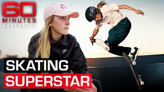 14yearold skateboarding prodigy could break Olympic record  60 Minutes Australia [upl. by Shanan602]