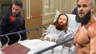 WWE Superstars Emotional After Bray Wyatt Death In Hospital Roman Reigns amp Braun Strowman Smackdown [upl. by Auvil]