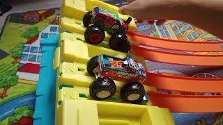 Hot Wheels Monster Trucks Episode 9 Bone Shakers Rattling Bridge [upl. by Evelyn]