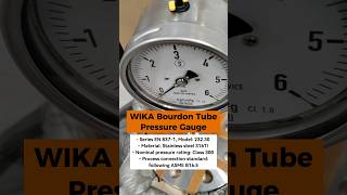 WIKA Bourdon Tube Pressure Gauge Safety Pattern Series EN 8371 turcomp wika pressuregauge [upl. by Natan]