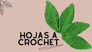 Hojas a crochet Tutorial [upl. by Rettig440]