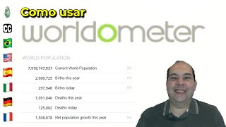 Como usar Worldometer Estatísticas do Mundo em Tempo Real [upl. by Lamrert]