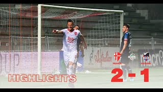 Finale Andata Coppa Italia Padova Catania 2 1 highilights [upl. by Nylkcaj]