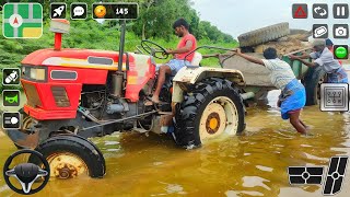 Big farming games farm games  tractor trolley game  tractor game video  tractor game wala 5 [upl. by Irrej99]