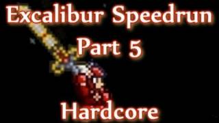 Terraria  Excalibur Hardcore Speedrun Part 5 [upl. by Leunam]