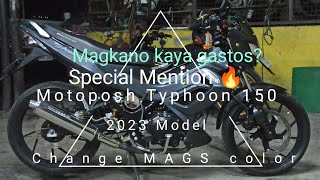 Motoposh Typhoon 150 Change Mags Colors [upl. by Arihat]