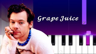 Harry Styles  Grapejuice  Piano Tutorial [upl. by Hobart]