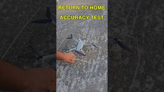 DJI Mini Drone Return to Home Accuracy Test 🔥😎 dronevideo shorts captureman [upl. by Ziagos]