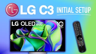 LG C3 OLED evo TV  Initial Setup [upl. by Kinata]