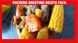 COMO HACER PUCHERO FACIL [upl. by Anigriv]