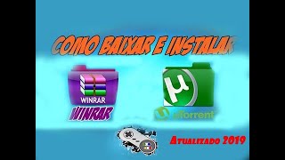 Como Baixar o Winrar Ativado  Utorrent Pro Atualizado 2019 [upl. by Fayth864]