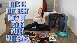 The BEST Way To Pack A Suitcase For Travel  PROVEN METHOD [upl. by Aneret]