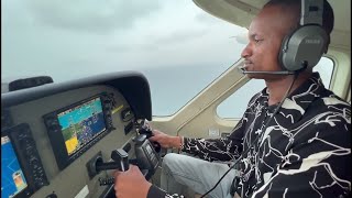 WATCHPilot Babu Owino flying Raila Odinga the 6th amp Uhuru Kenyatta from Taita Taveta [upl. by Lunseth167]