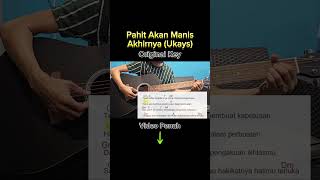 Pahit Akan Manis Akhirnya Ukays  Original Key D Minor Guitar Chord Tutorial amp Lirik [upl. by Esmaria14]