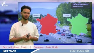 FLASH INFO TRAFIC – Samedi 06 Juillet 08h00 [upl. by Aneehsit]