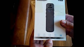 Unboxing of the Body Camera CS05 HD Two Million Pixels and reading aloud of the instruction manual [upl. by Smukler386]