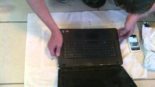 Dell Inspiron M5030 Laptop Hard Drive Removal amp put in to External Hard Drive Enclosure 32515 [upl. by Anisor971]