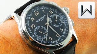 Patek Philippe 5370P001 SplitSeconds Chronograph Luxury Watch Review [upl. by Peltz]