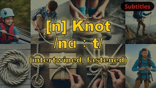 n Knot meaning intertwined fastened with 5 examples [upl. by Neggem]