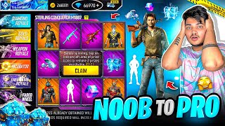 Free Fire Level 1 Noob Id😵‍💫 To Level Max Ultra Pro Id😍Luckiest Subscriber Garena Free Fire [upl. by Gherlein]