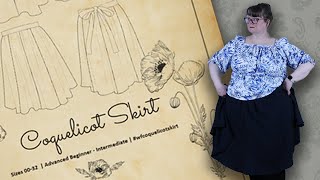 I Tried to Sew A Capsule Wardrobe in 10 Days  Coquelicot Skirt [upl. by Maier]