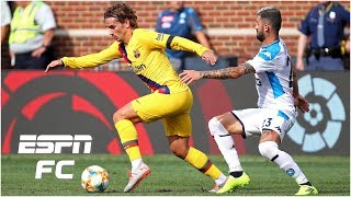 Antoine Griezmann nets first goal for Barcelona in Napoli rout  ESPN FC [upl. by Arytahs]