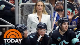 Jessica Campbell becomes first ever female assistant NHL coach [upl. by Nan]