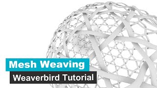 Mesh Weaving Pattern with Weaverbird Grasshopper Tutorial [upl. by Irac752]