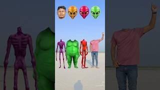 Red dame tu Casita alien Purple siren amp fat dog vs me correct head matching funny vfx Game funny [upl. by Nicks]